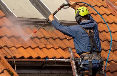Démoussage et hydrofuge de toiture à Portieux